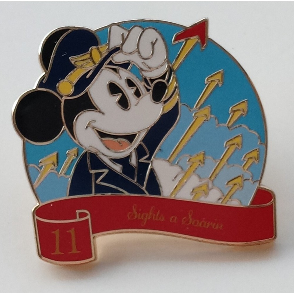Disney Parks Mikey Mouse 12 Days of Christmas LR Pin 11 Sights a Soarin